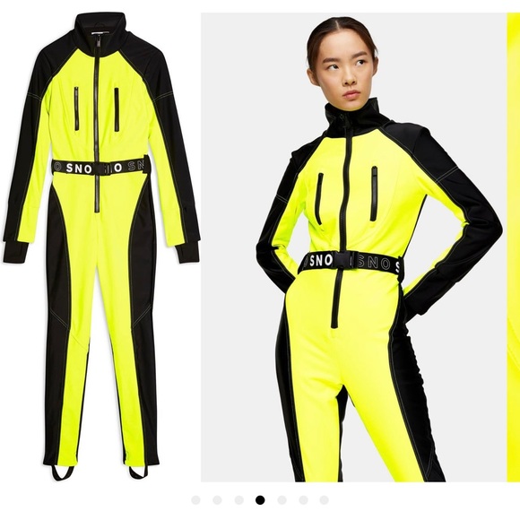 Topshop Sno Neon Star Water Repellent jumpsuit size UK10/US6/EUR38 - Picture 3 of 4